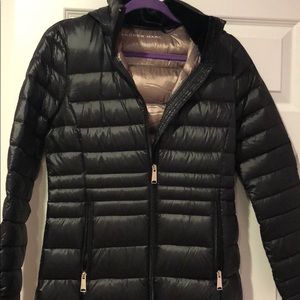 Black lightweight winter jacket